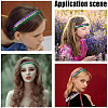 10Pcs Wide Stretch Sparkling Headband MRMJ-GF0001-45C-5