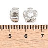 SHEGRACE Brass Micro Pave Clear Cubic Zirconia Beads XGRQ5K808-837P-3