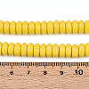 Opaque Spray Painted Glass Beads LS-GLAA-ZX008-8mm-18K-4