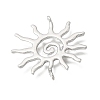 Hammered Alloy Pendants PALLOY-B016-03A-P-2