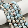 Dyed Natural Howlite Imitation Shoushan Stone Beads Strands G-G203-08F-1