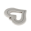 Non-Tarnish 201 Stainless Steel Pendants STAS-D190-14P-2