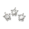 Natural Howlite Pendants G-P498-03P-16-1