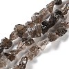 Raw Rough Natural Smoky Quartz Beads Strands G-B065-C17-1