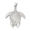 Brass Micro Pave Cubic Zirconia Pendants KK-A241-09P-1