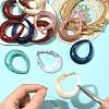 24Pcs 6 Colors Acrylic Big Pendants OACR-FS0002-65-4