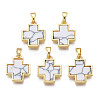 Real 18K Gold Plated Brass Pendants KK-N233-172A-01A-1