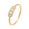 Rectangle Rack Plating Brass Micro Pave Cubic Zirconia Bracelets for Women BJEW-M040-07G-1