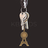 DIY Blank Eiffel Tower Pendant Making Kit DIY-GO0001-69-7