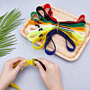 SUPERFINDING 16Pcs 8 Color Reusable Nylon Cable Ties FIND-FH0002-20-4