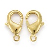 Brass Lobster Claw Clasps X-KK-903-G-NF-2