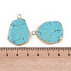 Synthetic Turquoise Pendants KK-F868-32G-01-3