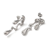 Non-Tarnish 304 Stainless Steel Stud Earrings STAS-Q252-31P-2