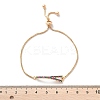 Letter Y Brass Micro Pave Cubic Zirconia Link Slider Bracelets KK-R217-55G-5