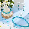 6 Strands 3 Styles Dyed Synthetic Turquoise Beads Strands G-FH0002-46A-5
