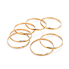 Fashion PVD Vacuum Plating 201 Stainless Steel Bangle Sets BJEW-L664-024C-G-1-3