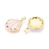 Brass Micro Pave Colorful Cubic Zirconia and Enamel Pendants KK-T075-92A-G-2