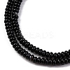 Natural Black Banded Agate(Dyed & Heated) Beads Strands G-C171-B02-02-4