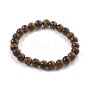 Natural Tiger Eye Bead Stretch Bracelets BJEW-K212-B-028-4