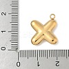 304 Stainless Steel Initial Pendants STAS-S186-12X-G-3