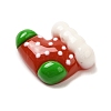 Christmas Opaque Resin Cabochons RESI-R453-01F-2