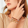 4Pcs Glass & Acrylic Beaded Stretch Bracelets Set BJEW-SP0001-07-6