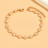 Bohemian Style Brass Enamel Butterfly Link Anklets WG8DE61-05-1