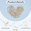 100Pcs 304 Stainless Steel Leverback Earring Findings STAS-HS0001-22-4