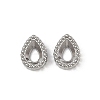 304 Stainless Steel Rhinestone Cabochon Settings STAS-G356-04P-01-1