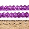 Crackle Transparent Glass Beads Strands GLAA-N074-02B-14-2