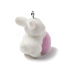 Easter Opaque Resin Pendants RESI-F062-03D-2