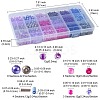 DIY Glass Round Beads & Seed Beads Jewelry Making Finding Kits DIY-FS0005-95-5