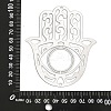 201 Stainless Steel Laser Cut Connector Charms STAS-Z116-07P-3