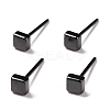 Hypoallergenic Bioceramics Zirconia Ceramic Square Stud Earrings EJEW-Z023-07C-3