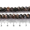Natural Glaucophane Beads Strands G-K380-A45-01-5