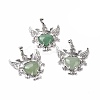 Natural Green Aventurine Pendants G-P496-04P-17-1