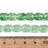 Transparent Crackle Glass Beads Strands GLAA-Q108-04A-05-4
