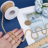 Golden Iron Rhinestone Strass Chains CH-WH0009-04G-01-3