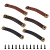 6 Sets 3 Colors PU Leather Drawer Handles DIY-GF0006-72-1