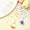 DIY Iron Ring Dangle Earring Making Kits DIY-YW0008-93-4