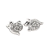 Tibetan Style Zinc Alloy Pendants TIBEP-R334-032AS-RS-3