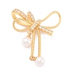 Eco-Friendly Brass Micro Pave Cubic Zirconia and Glass Beads Pendants KK-K268-40G-2