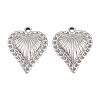 304 Stainless Steel Pendants Rhinestone Settings STAS-L317-48P-1
