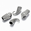 Tibetan Style Alloy Hook and Snake Head Clasps TIBE-N011-040AS-RS-3