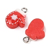 Christmas Theme Opaque Resin Pendants RESI-S08-01A-2