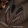 Handmade Bohemian Glass Seed Bead Beaded Chandelier Earrings UU5270-4