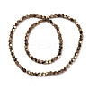 Electroplated Synthetic Non-magnetic Hematite Beads Strands G-A234-G03-01F-2