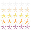 GOMAKERER 20Pcs 5 Colors PVC Starfish Display Decorations DJEW-GO0001-04-1