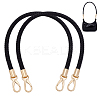 Imitation Leather Braided Round Cord Bag Handles with Zinc Alloy Clasps FIND-WH0126-941A-01-1
