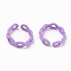 Spray Painted Alloy Cuff Rings RJEW-T011-17-RS-2